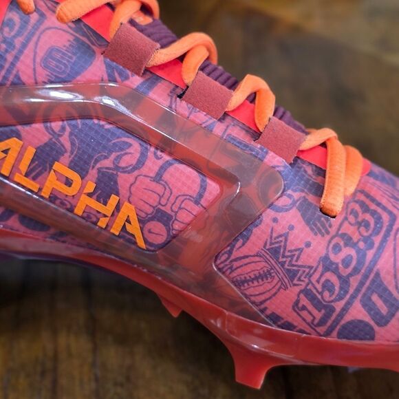 Nike Alpha Menace 4 Elite NRG Red Football Cleats FQ4046 600 Men's 7.5 New RARE - Picture 13 of 14